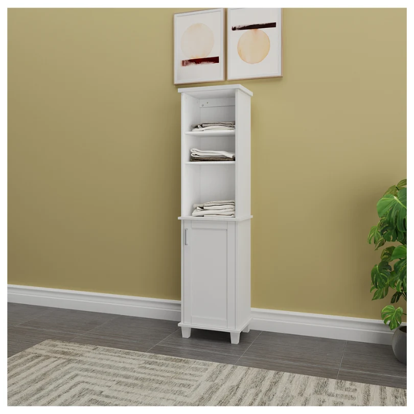 Mueble Lateral Multiusos 1 Puerta, Blanco Decoghar