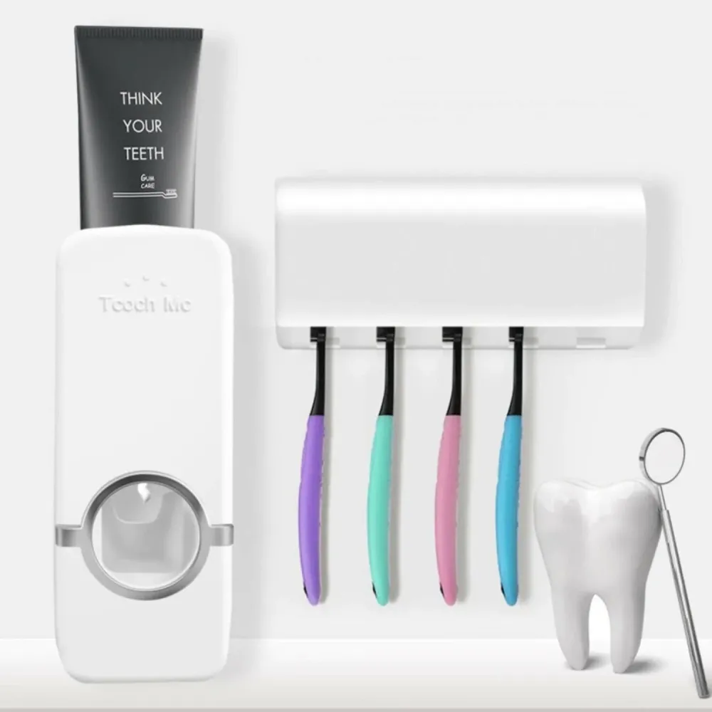 Dispensador Pasta Diente Dental Organizador Cepillos