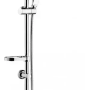 Ducha Columna Llave Paso Cuadrada Acero