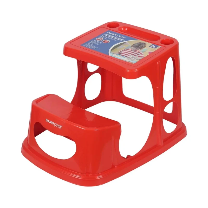 Escritorio para niños con asiento integrado Rojo 47,5cm alto x 55cm ancho x 74cm largo GAMEPOWER
