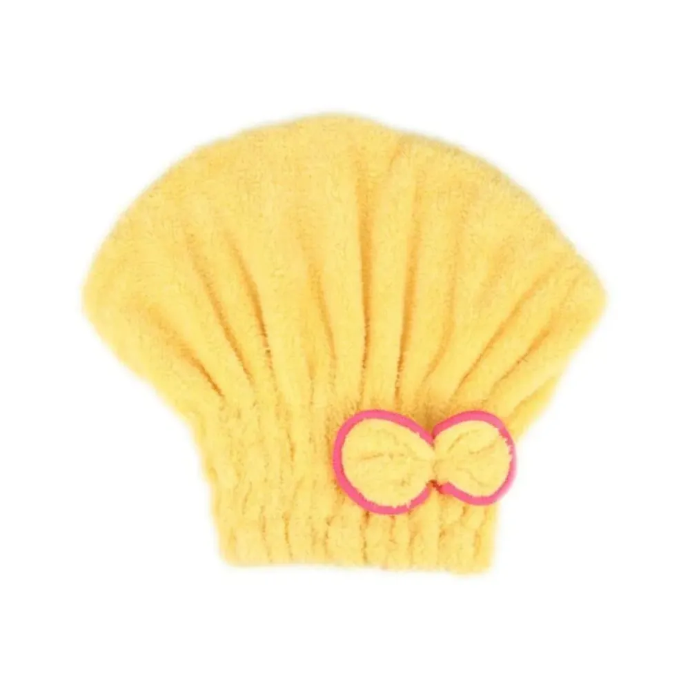 Gorro Microfibra Secado Cabello Ducha Amarillo