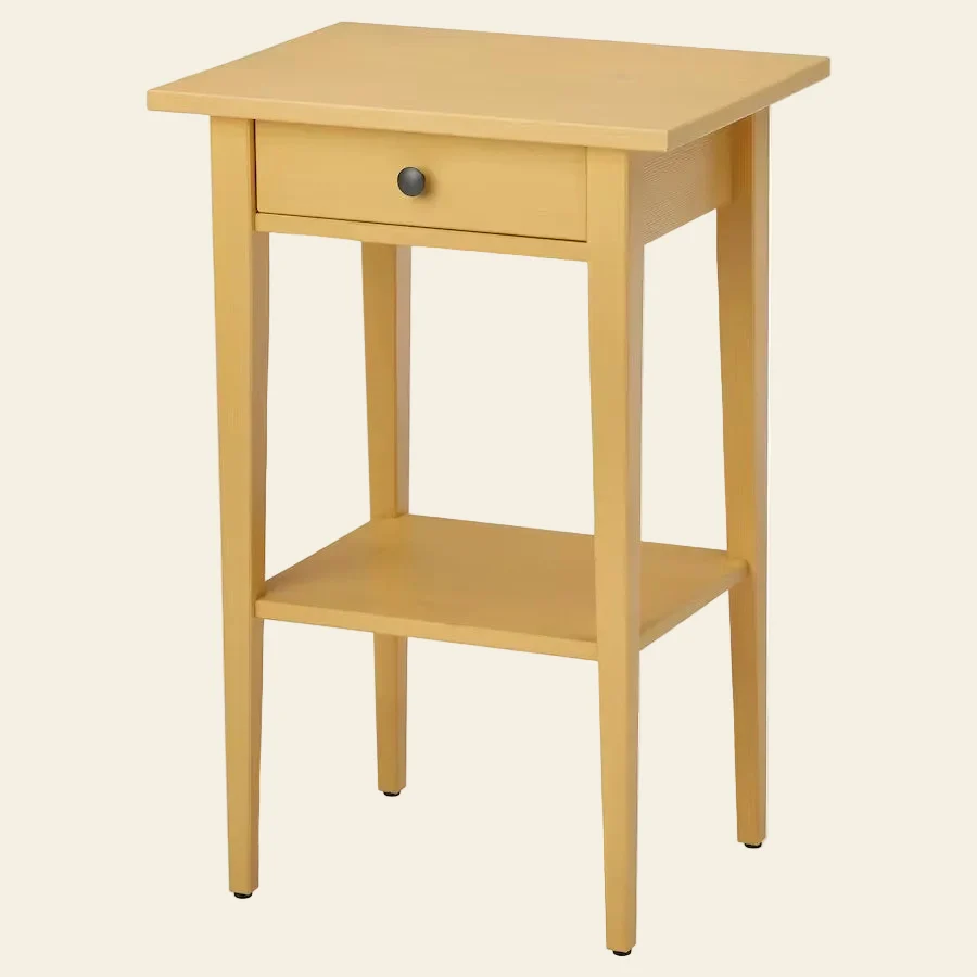 HEMNES MESITA DE NOCHE AMARILLA
