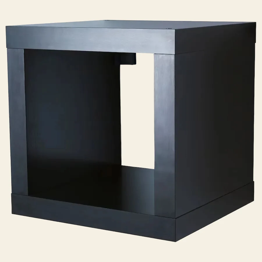 KALLAX CUBO NEGRO/MARRON 41.5CM