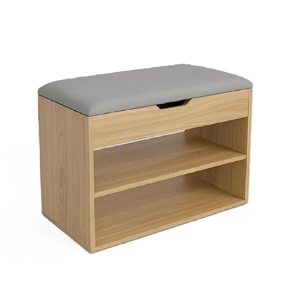 Mueble Organizador Zapatero-Baúl 43x60x30 Madera/Gris Marketplace - DKO