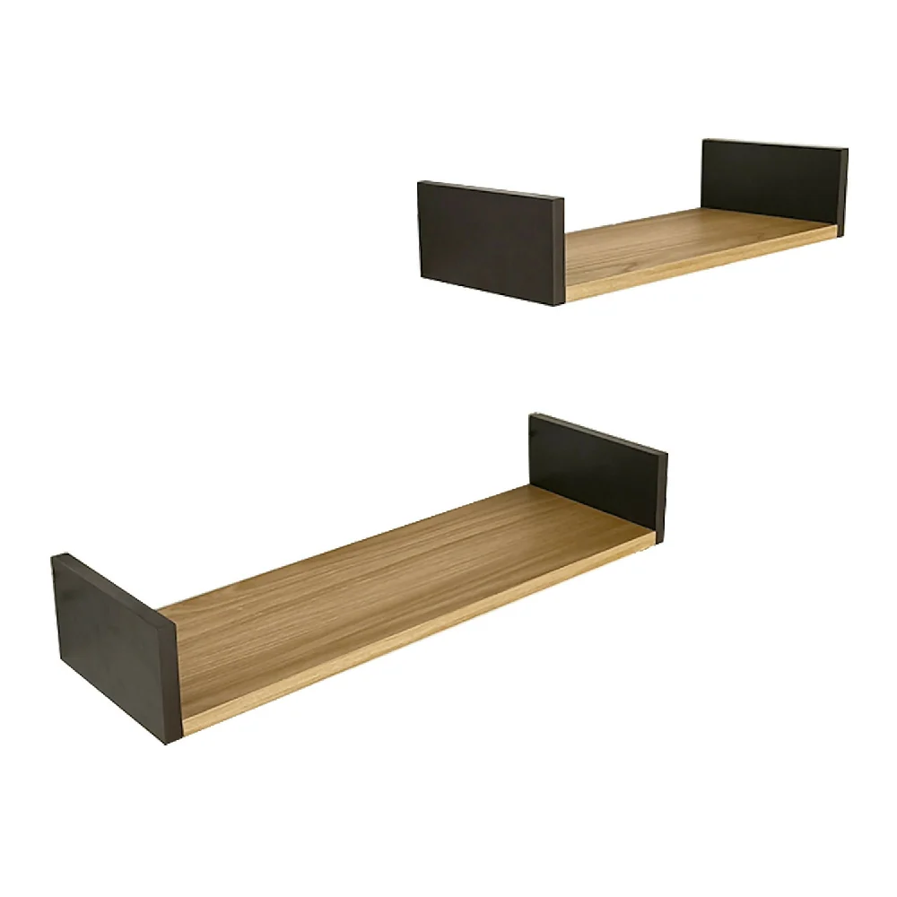 Combo X2 Repisas Toscana, Negra Marketplace - HM