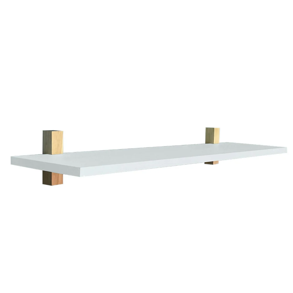 Repisa Dado, Pino + Blanco Marketplace - HM
