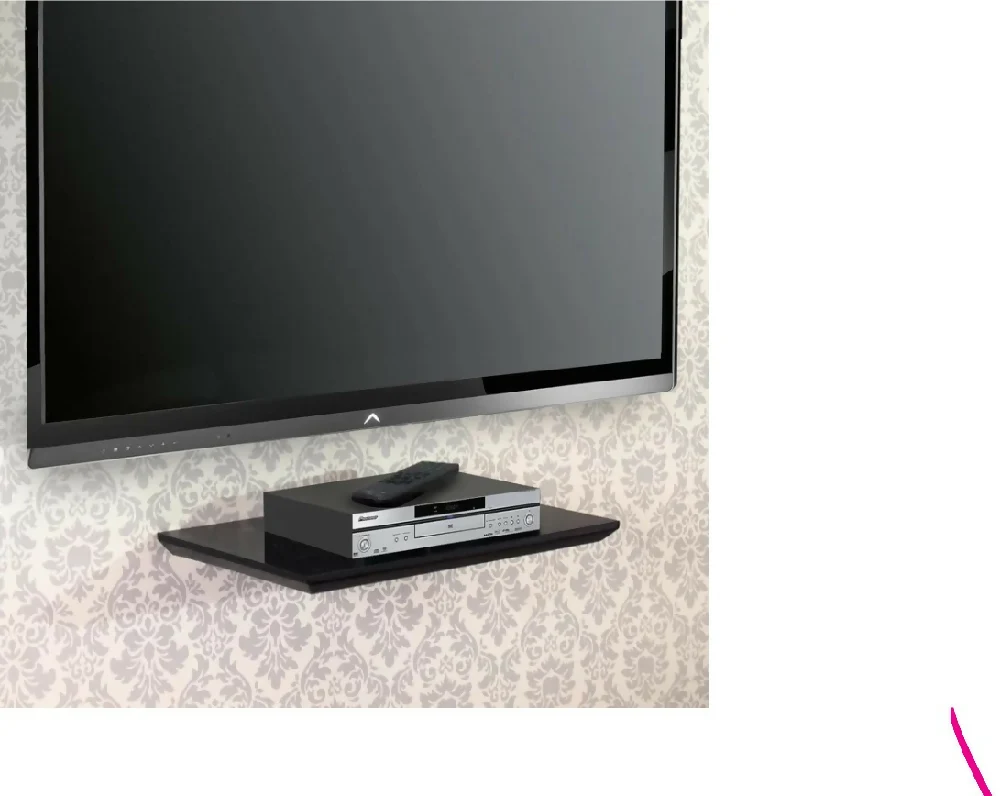 Repisa Flotante De Pared, Negro Marketplace - HM