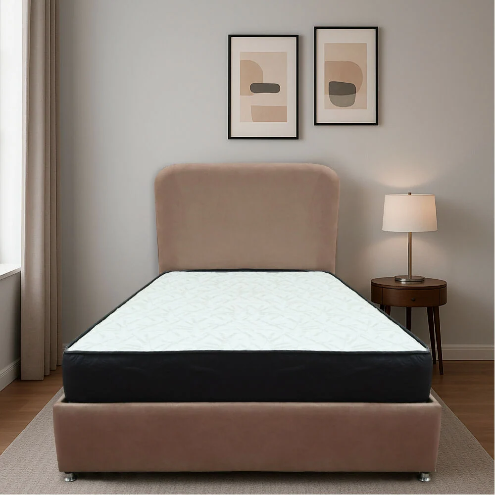 Combo Basecama y Colchon Comfort 120 Semidoble Camel mas Espaldar Marketplace - MyC
