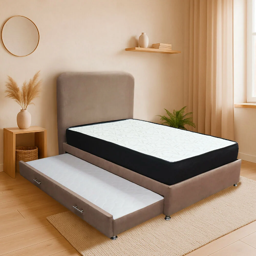 Combo Cama Tarima Nido Comfort 140 Doble Camel mas Espaldar Marketplace - MyC