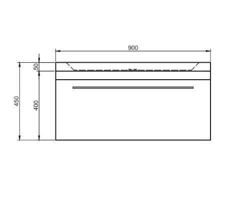Mueble para baño con lavabo MBT 900 OFF