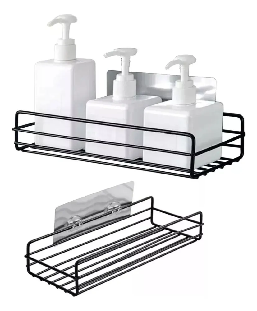 Organizador Ducha Repisa Metal Incluye Adhesivo Inoxidable