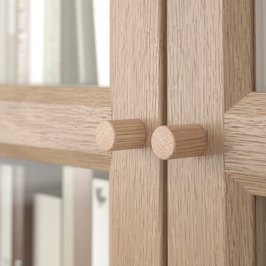 OXBERG PUERTA CRISTAL LIBRERO BILLY MADERA