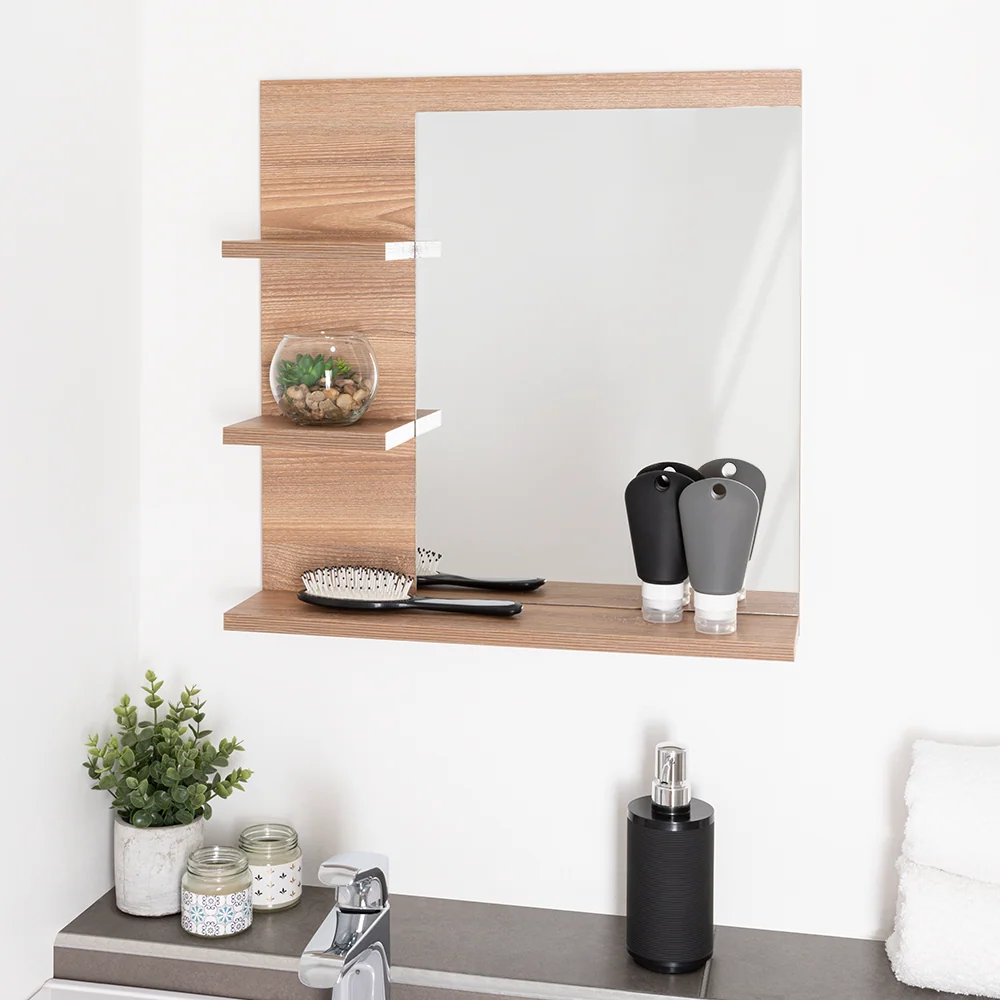 Gabinete de Baño Baume, Café Claro, Ideal Para Almacenar Objetos Reflekta MG