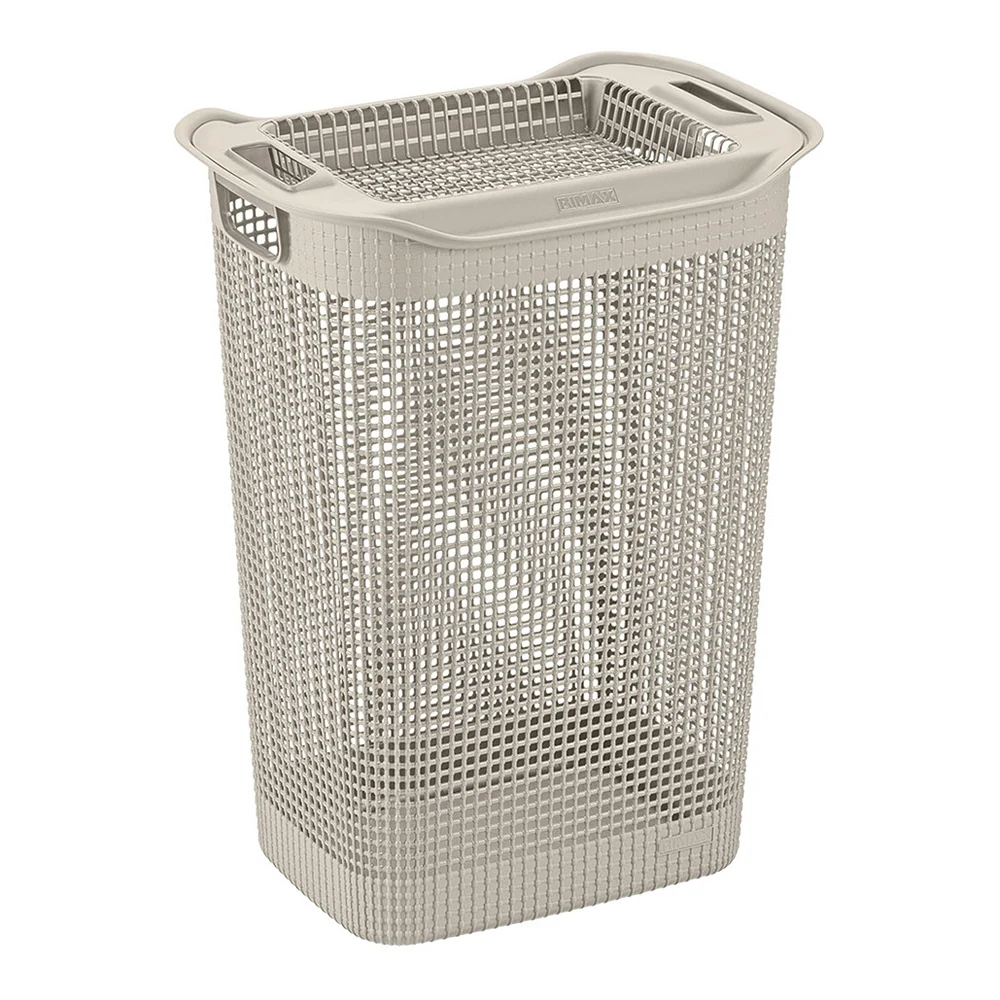 Cesta Para Ropa Linum Con Tejido Premium Taupe Rimax
