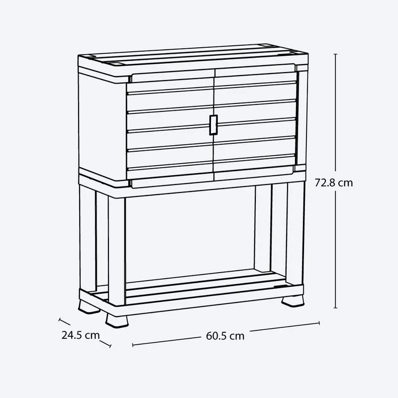 Mueble Organizador Negro Rimax