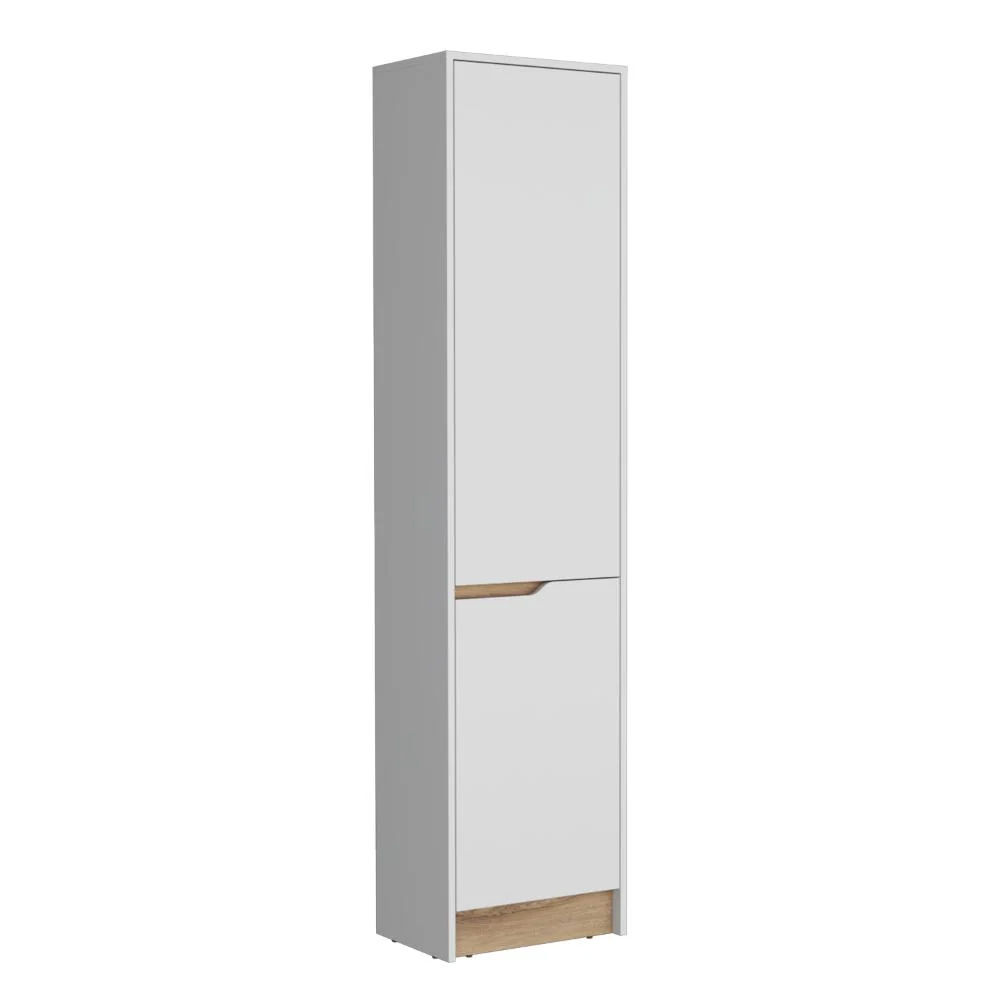 Alacena Soler, Blanco Duqueza y Macadamia, con dos puertas abatibles RTA Design