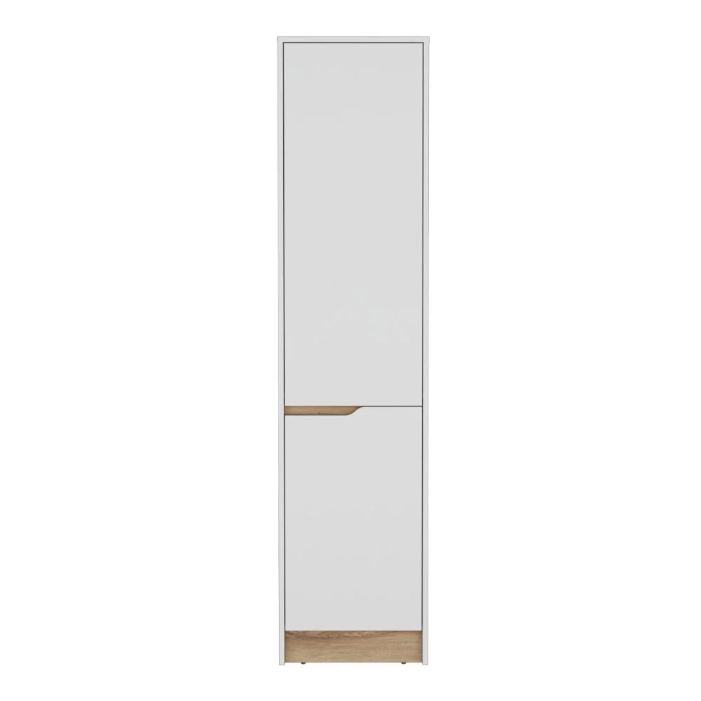 Alacena Soler, Blanco Duqueza y Macadamia, con dos puertas abatibles RTA Design