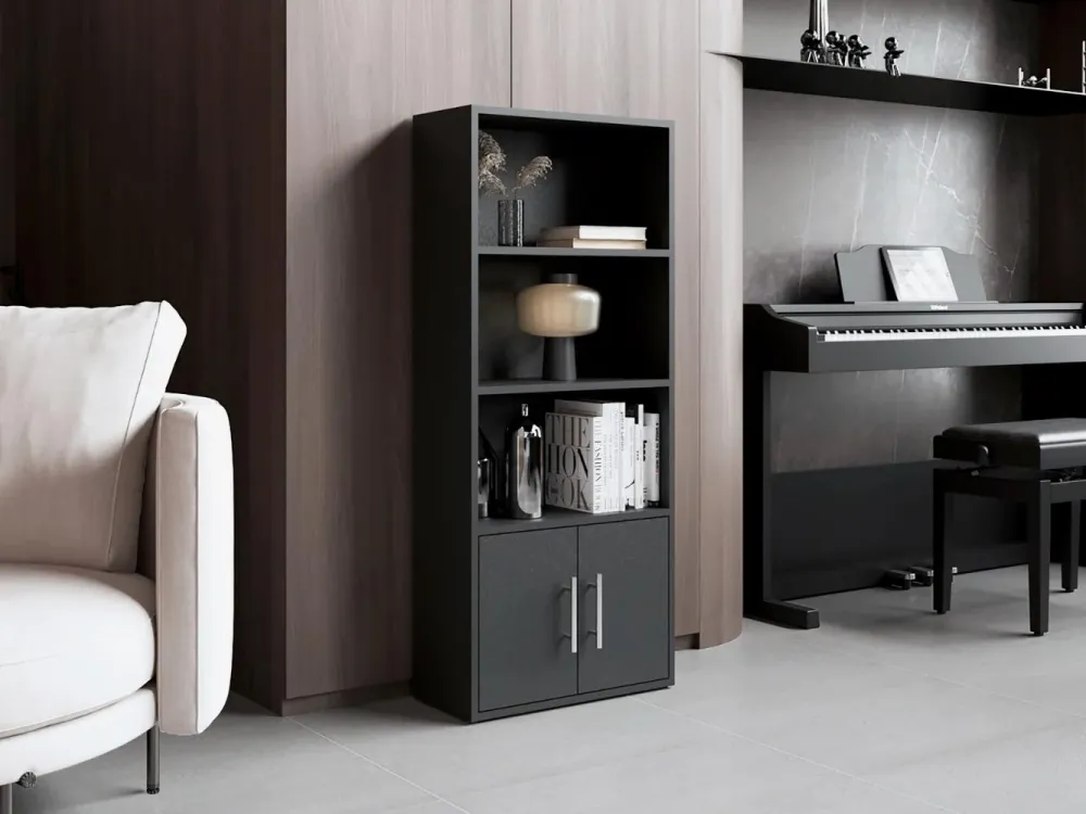 Biblioteca Eco Joy, Wengue, con dos puertas abatibles RTA Design