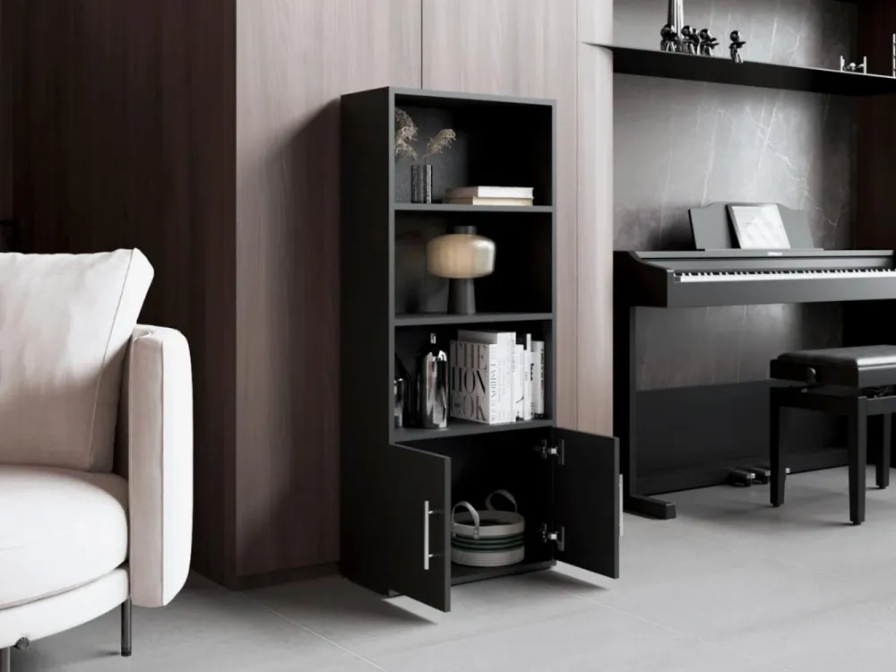 Biblioteca Eco Joy, Wengue, con dos puertas abatibles RTA Design