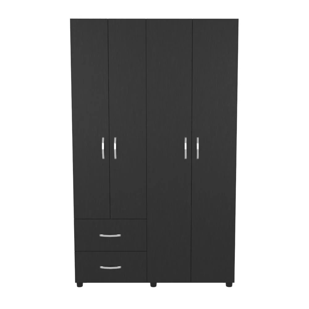 Closet Barin 120, Wengue, Con Cajones De Gran Capacidad Para Su Almacenamiento RTA Design