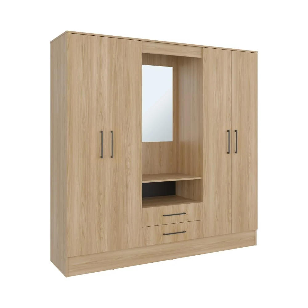 Closet Barmine, Fresno Europeo y Wengue, con dos cajones organizadores multiusos RTA Design