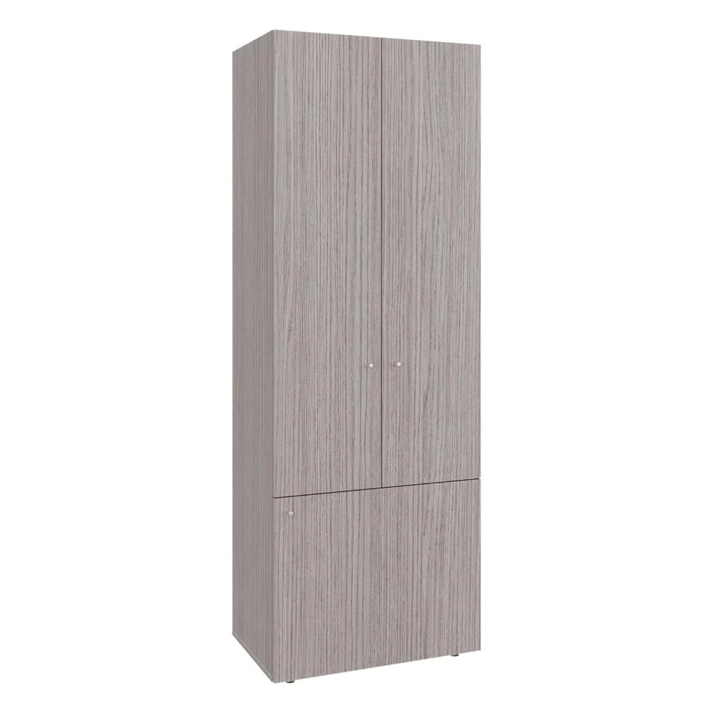 Closet Beico II, Positano y Blanco Duqueza, Con tres puertas abatibles y cuatro entrepaños RTA Design