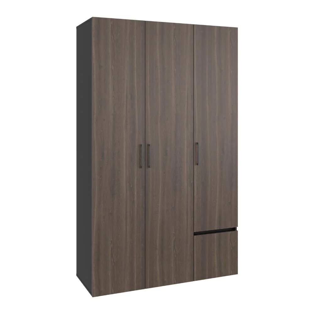 Closet Kenvil, Milan y Wengue, con un cajon y tres puertas RTA Design