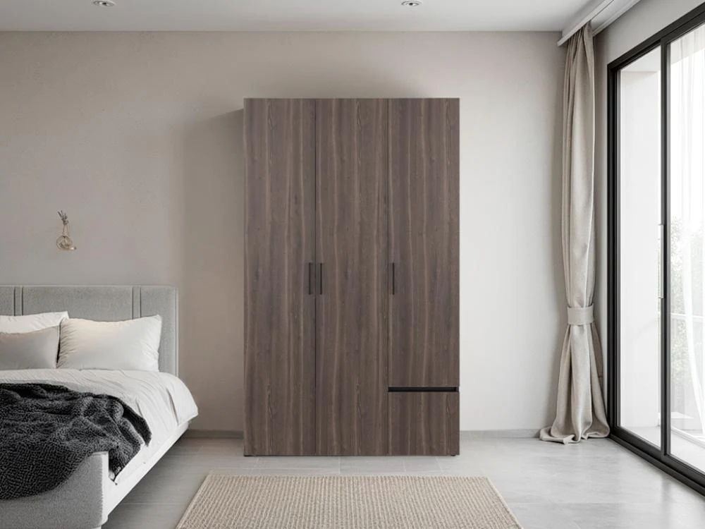 Closet Kenvil, Milan y Wengue, con un cajon y tres puertas RTA Design