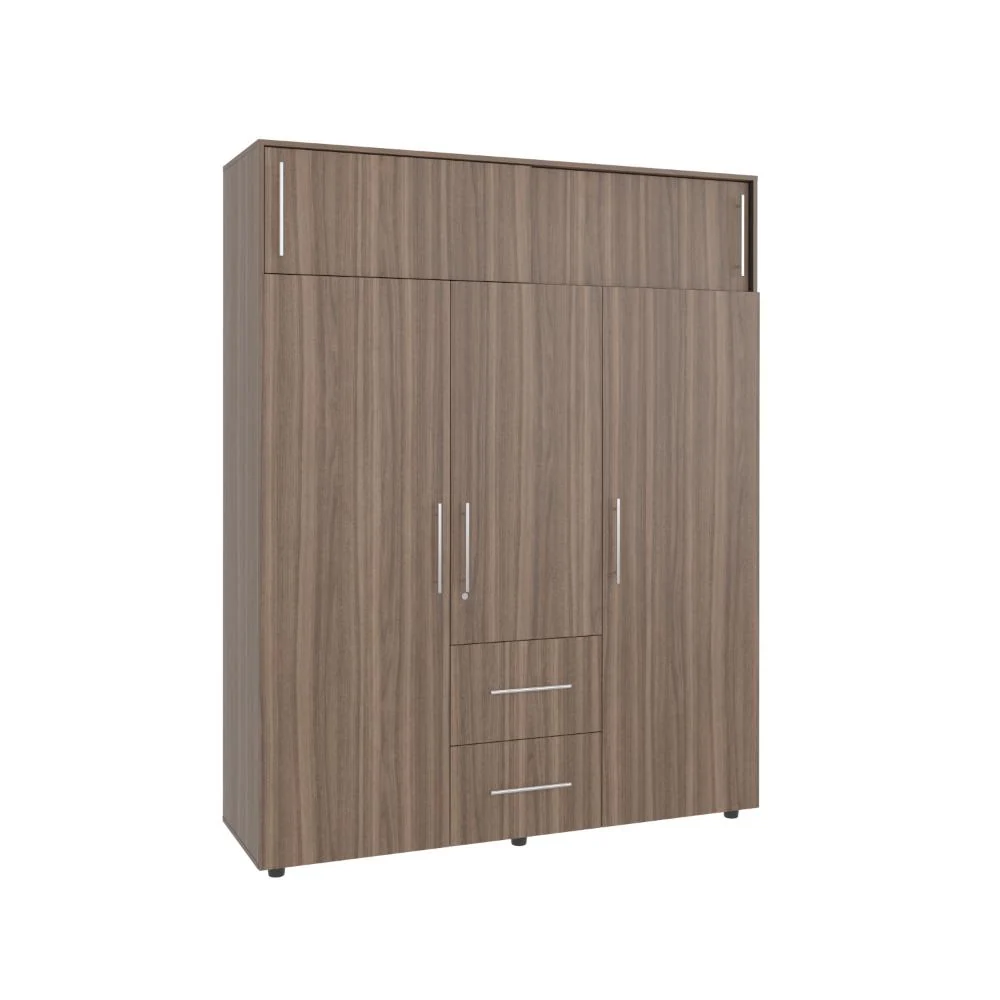 Closet Montano 160, Avellana y Wengue, Con Tres Puertas RTA Design