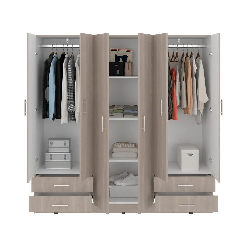 Closet Petunia, Bardolino y Blanco, con cuatro organizadores RTA Design