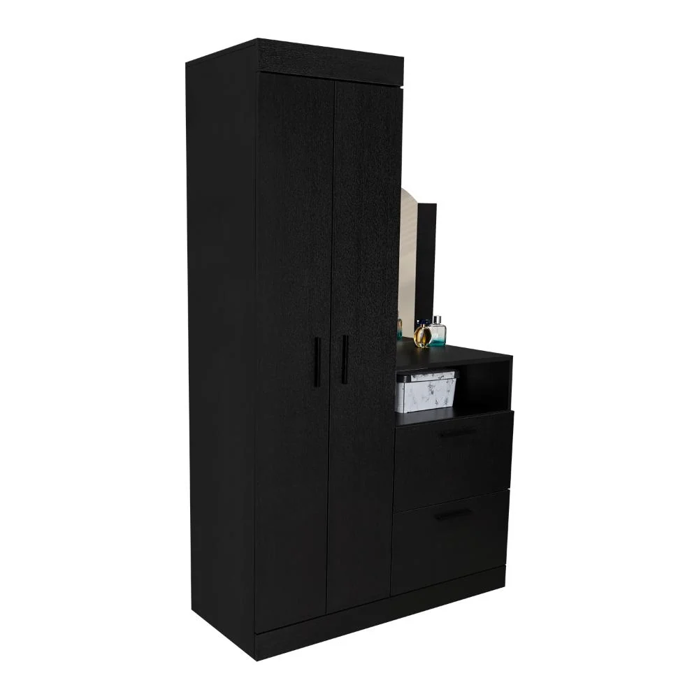 Closet Tocador Praga, Wengue, con diseño moderno incluye Espejo RTA Design