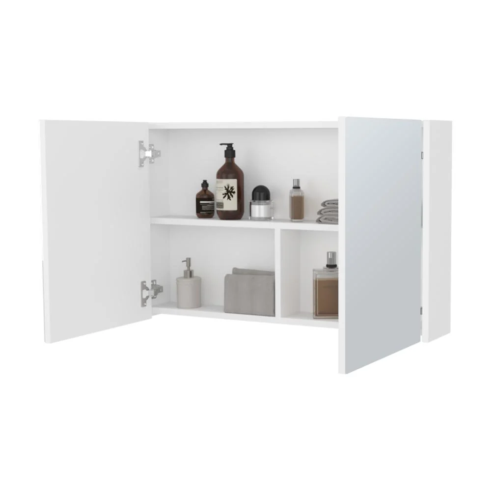 Gabinete de Baño Agni, Blanco Duqueza, con Dos Puestas y Espacio Para Almacenar Objetos ZF RTA Design