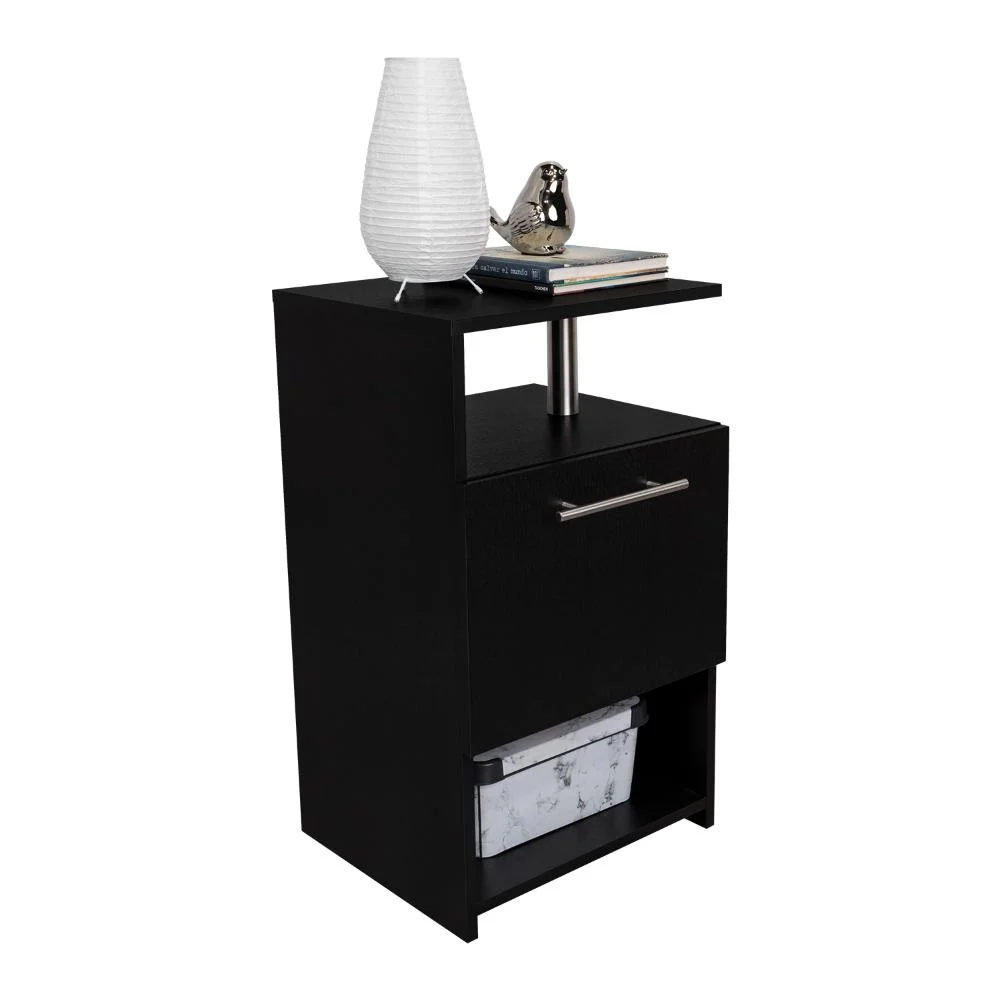 Mesa de Noche Alta Jena, Wengue, con cajon para guardar objetos RTA Design