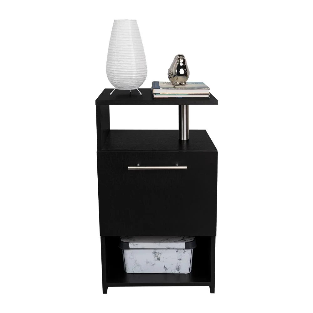 Mesa de Noche Alta Jena, Wengue, con cajon para guardar objetos RTA Design