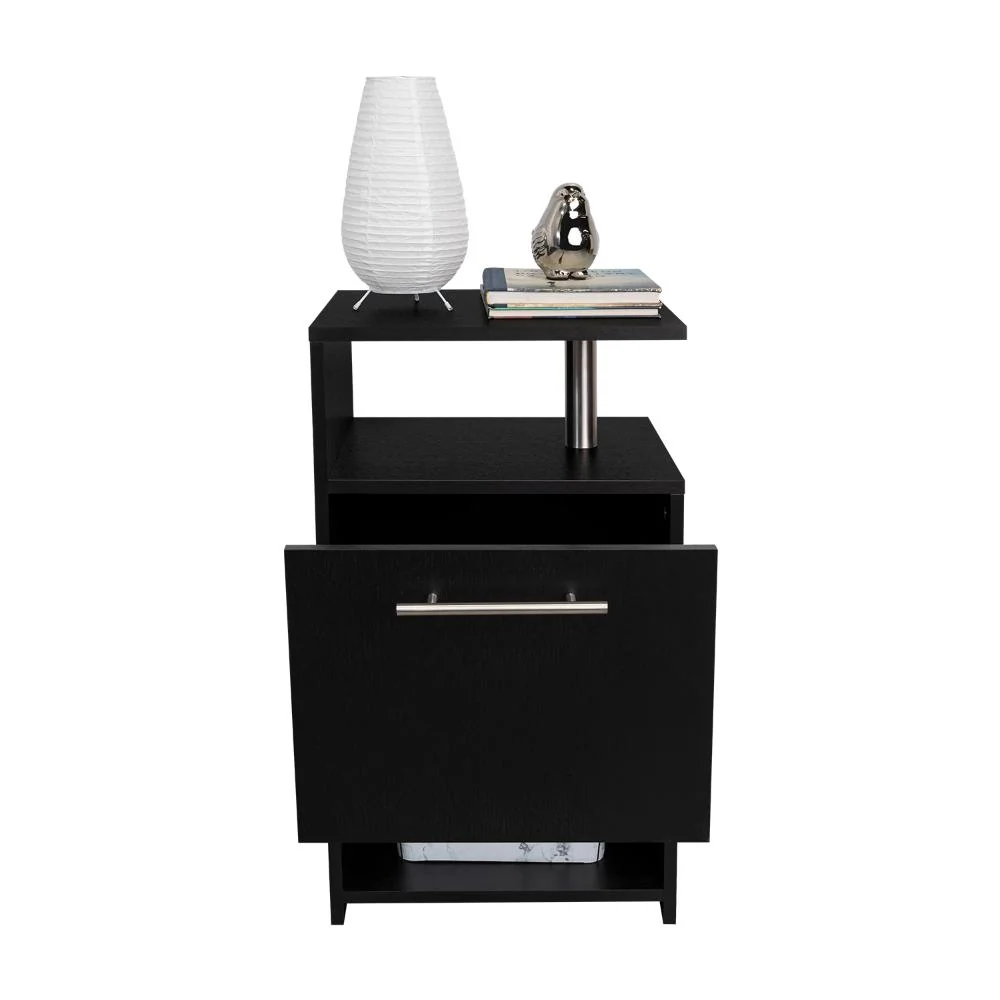 Mesa de Noche Alta Jena, Wengue, con cajon para guardar objetos RTA Design