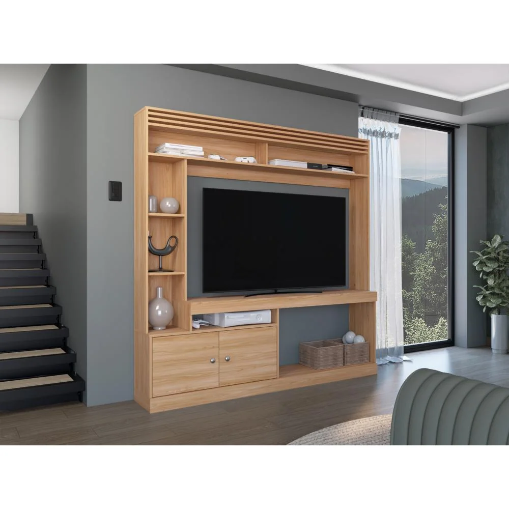 Mesa Para Tv Roy, Fresno Europeo, con Espacio Para Televisor de 65 Pulgadas RTA Design