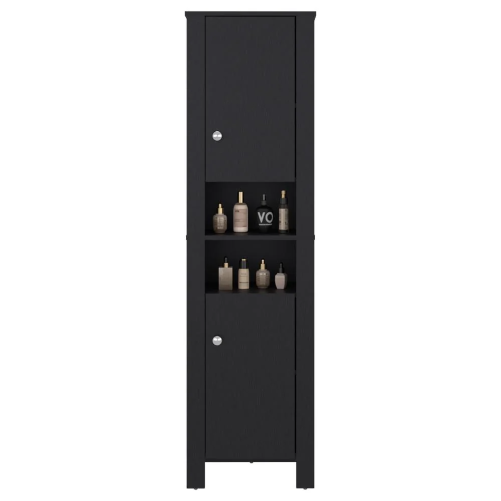 Mueble Auxiliar para Baño Vanes, Wengue, con espacio para objetos decorativos RTA Design