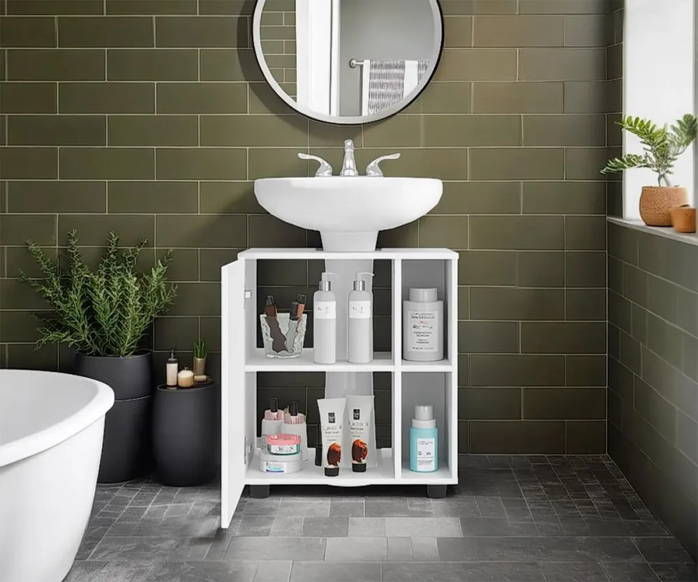 Mueble Para Lavamanos Pascuale, Blanco Duqueza, No incluye Lavamanos RTA Design