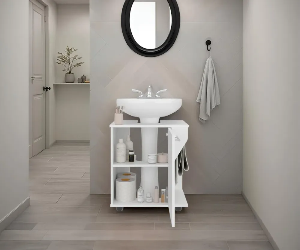 Mueble Para Lavamanos Pili, Blanco Duqueza, No incluye Lavamanos RTA Design