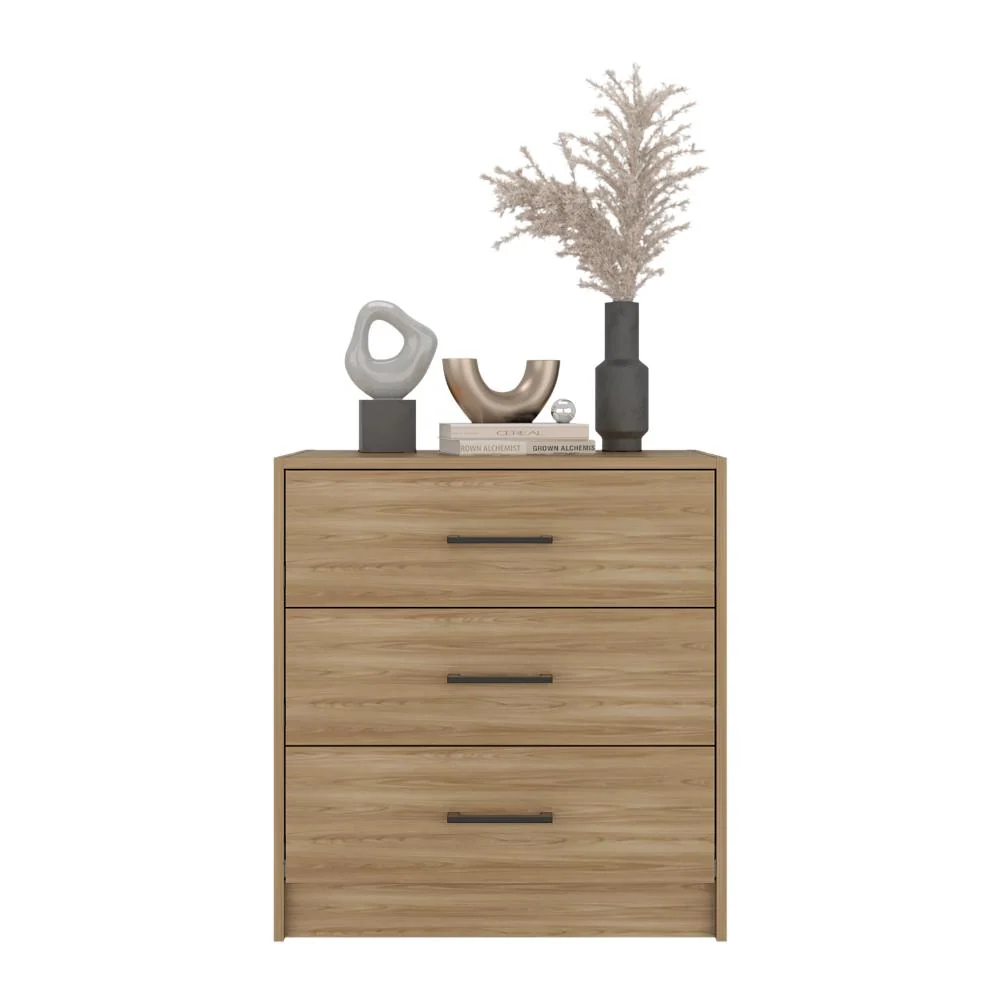 Organizador Cley, Fresno Europeo y Wengue, con Tres Cajoneras RTA Design