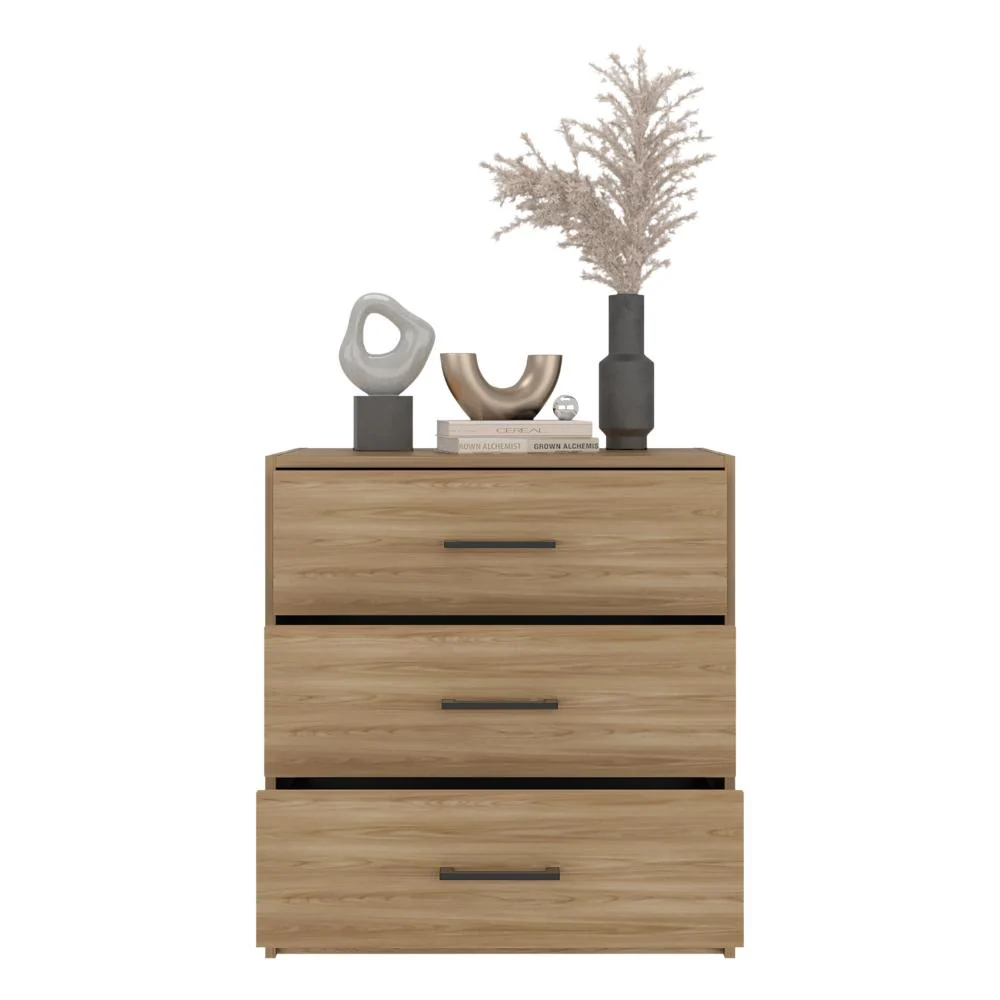 Organizador Cley, Fresno Europeo y Wengue, con Tres Cajoneras RTA Design