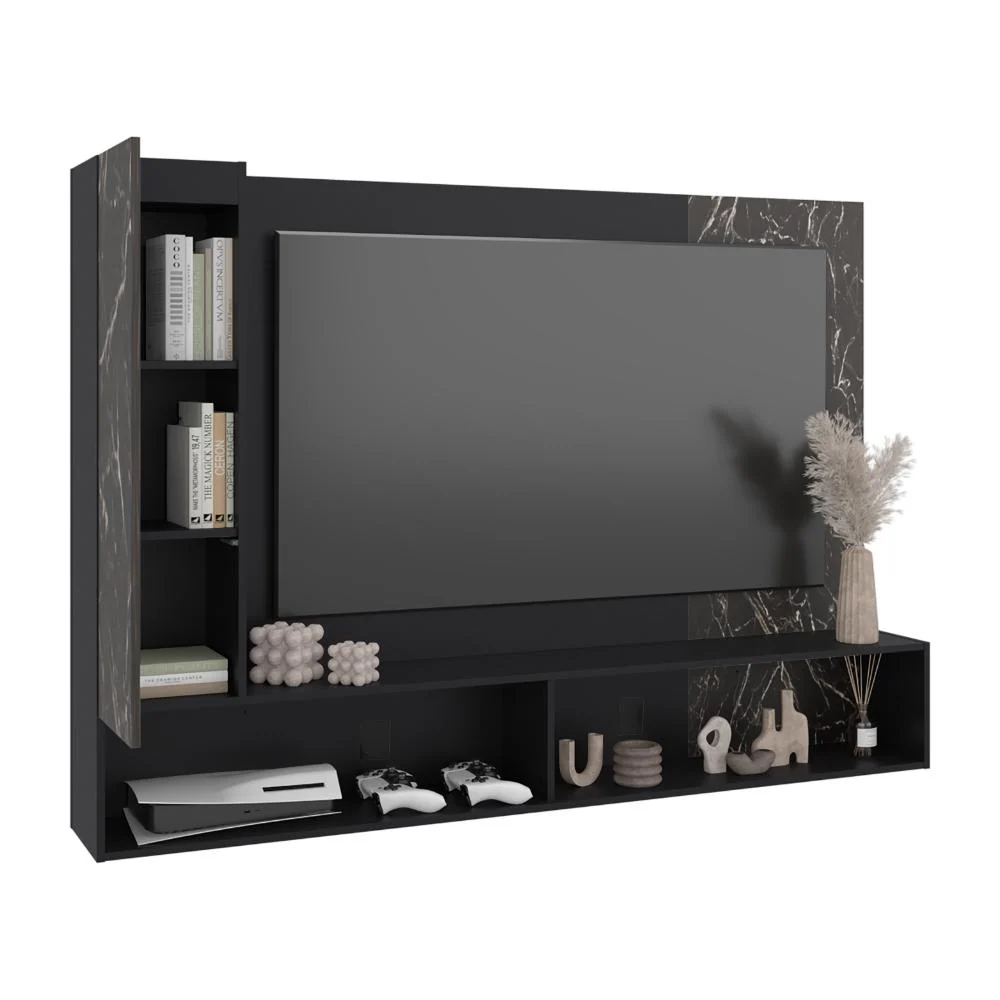 Panel de Tv Beta, Wengue y Mamba con Espacio Para Televisor de Hasta 65" RTA Design