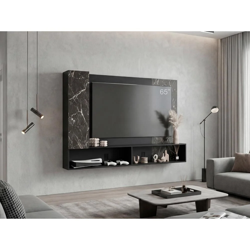 Panel de Tv Beta, Wengue y Mamba con Espacio Para Televisor de Hasta 65" RTA Design
