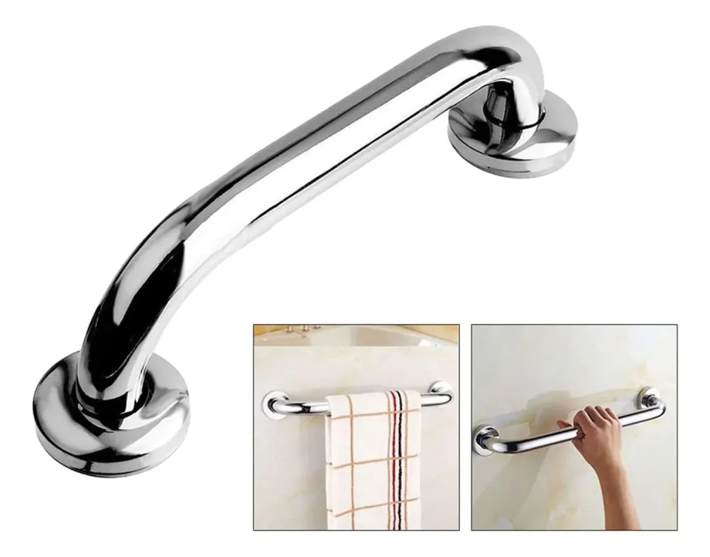 Set 2 Barras Seguridad Baño WC Pasamanos Acero Inoxidable 40 CM