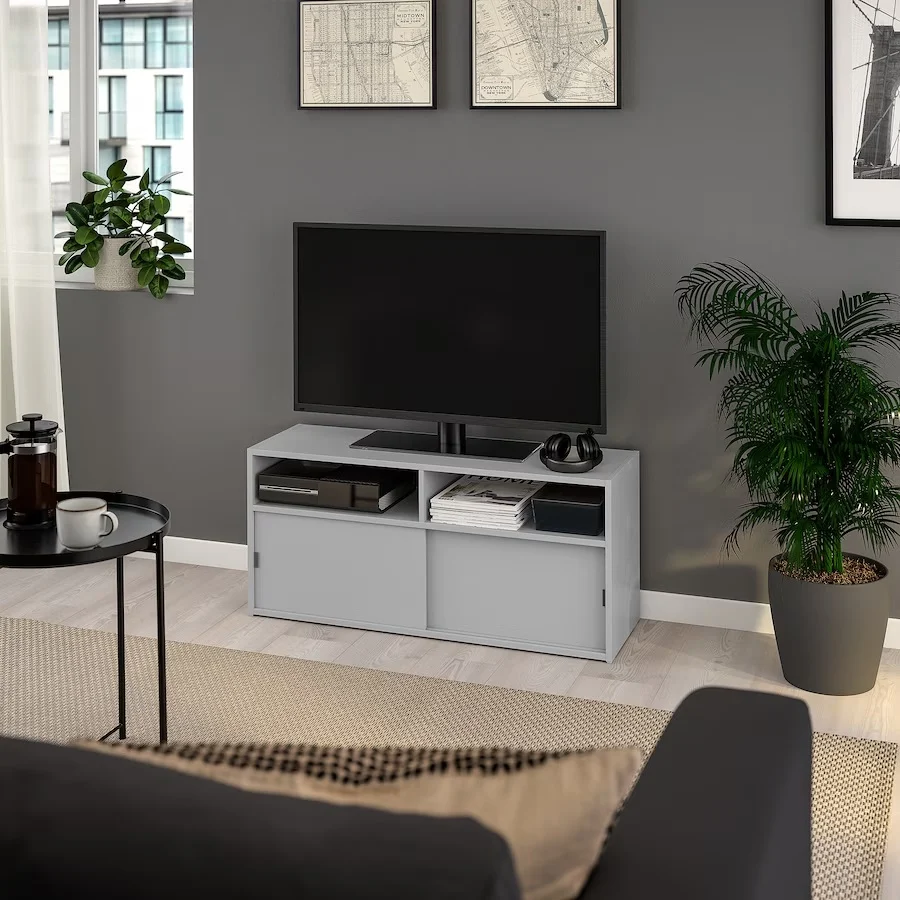 SPIKSMED MUEBLE DE TV GRIS CLARO 97X32