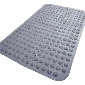 Tapete Alfombra Goma Antideslizante Piso Ducha Baño Gris