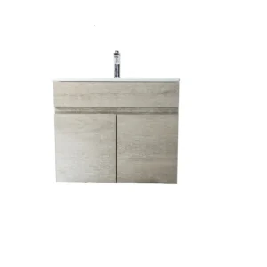 Mueble de baño con lavabo y patas de aluminio Tecnobath