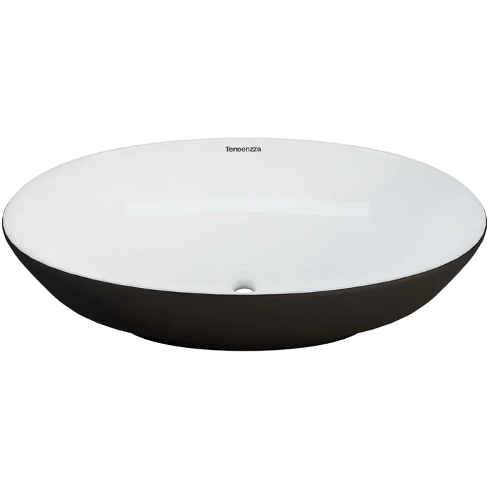 Lavabo Sobreponer Berlino Blanco/Negro Pl015 TENDENZZA
