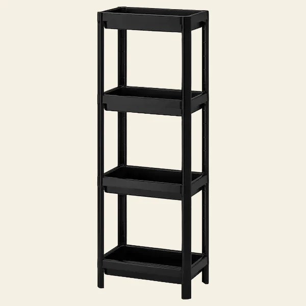 VESKEN REPISAS PLASTICAS MUEBLE NEGRO 36x23x100 cm