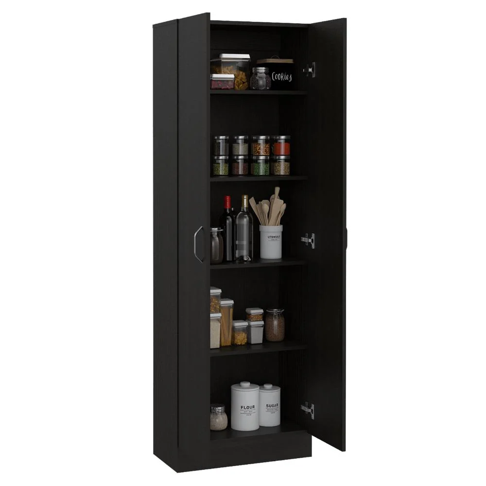 Alacena Multiusos Adelle, Wengue, con Cuatro Entrepaños Virtual Muebles